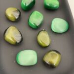 Cats Eye Green Tumbled Stone