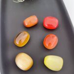 Cats Eye Orange/Red  Tumbled Stone - Image 3