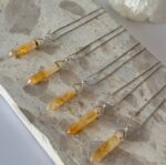 Citrine Double Terminated Pendant 40mm - Image 4