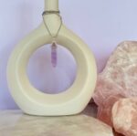 Amethyst Double Terminated Pendant 40mm