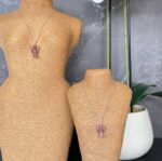 Strawberry Quartz Angel Pendant 30mm - Image 2