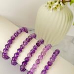 Amethyst Bead Bracelet 6mm - Image 4