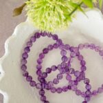 Amethyst Bead Bracelet 6mm - Image 2