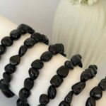 Black Tourmaline Tumbled Bracelet