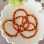 Carnelian Bead Bracelet 6mm - Image 2