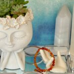 Carnelian Bead Bracelet 6mm