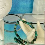 Chrysocolla Bead Bracelet 6mm