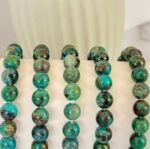 Chrysocolla Bead Bracelet 8mm - Image 4