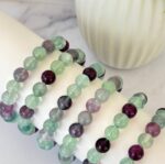 Fluorite Bead Bracelet 8mm