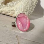 Druzy Agate Ring Pink - Image 6