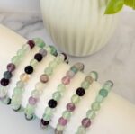 Fluorite Bead Bracelet 6mm