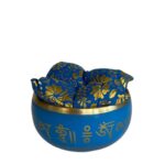 Blue Brass Tibetan Singing Bowl - Image 5