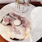 Pink Amethyst Candle Holder