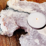 Pink Amethyst Candle Holder - Image 4