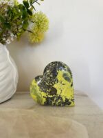 Serpentine + Pyrite Heart