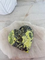 Serpentine + Pyrite Heart - Image 3