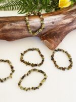 Green Garnet Pebble Bracelet - Image 2