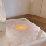 Rose Quartz Candle Holder - Image 5