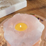 Rose Quartz Candle Holder - Image 3