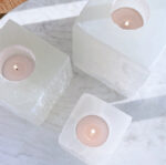 Selenite Cube Candle Holders - Image 2