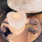 Selenite Heart Candle Holder - Image 4