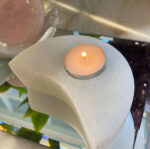 Selenite Moon Candle Holder - Image 3