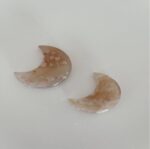 Flower Agate Crescent Moon